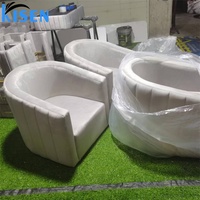 KISEN Nouvelle chaise d'attente de luxe moderne en cuir PU pour salon, spa, centre commercial et hôtel