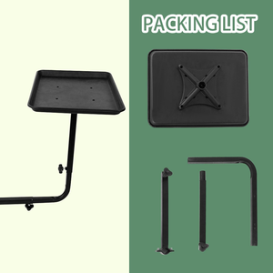 Plateau de salon de nouvelle conception 2025 pour coiffeur, plateau de salon en aluminium fixé à la chaise, plateau de salon rotatif à 360 degrés - Product Image 4