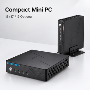 Mini <span class=keywords><strong>PC</strong></span> para Juegos Intel Core I7-9700F GTX 1650 4GB Dual DDR4 64GB NVMe M.2 SSD AX210 WiFi 6E 5.3 2.1 DP Mini Ordenador de Escritorio - Product Image 1