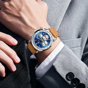 Reloj de Cuarzo JONNY MOORE 1064, Clásico, Multifunción, para Hombre, Correa de Cuero, Resistente al Agua, Estilo Casual de Negocios, Regalo - Product Image 3
