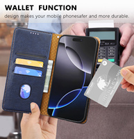 Étui Portefeuille Magnétique en Cuir Style Livre pour iPhone 15 Pro Max 14 13 12 et Samsung S24 Housse Téléphone avec Porte-Cartes