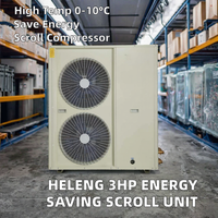 Unité de condensation Copeland Vortex Scroll à moteur, haute efficacité, économie d'énergie, compatible R-22/R-404A, 220V/380V, 7.8-25.7kW, refroidissement