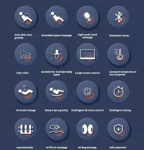 Riway Luxuriöser Ganzkörper-Knetmassagesessel mit Liegefunktion, Zero-Gravity und Luftdruckmassage - Product Image 6
