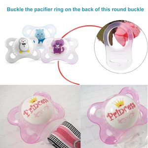 Anneaux adaptateurs en silicone transparent de qualité alimentaire pour sucettes <span class=keywords><strong>Mam</strong></span> à bouton, attaches de tétine et clips de dentition pour bébé - Product Image 4