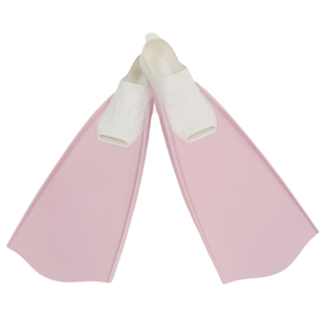 Pembe L şnorkel uzun yüzgeçleri rahat yumuşak tam ayak tüplü dalış ve çocuklar için serbest yüzme dalış Flipper - Product Image 4