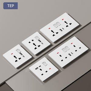 TEP L8 Module de prise murale pour ordinateur, données, <span class=keywords><strong>internet</strong></span>, téléphone, satellite, TV, avec effet brossé, RJ45, pour bureau - Product Image 2