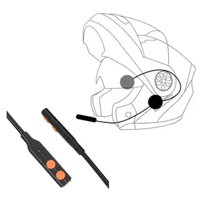 Мотоциклетные аксессуары Voiture BT5.0, водонепроницаемая гарнитура для шлема с микрофоном и bluetooth
