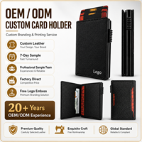 Portefeuille Homme en Cuir PU de Luxe OEM ODM - Porte-Cartes de Visite avec Blocage RFID et Éjection Latérale pour Accès Rapide au Quotidien