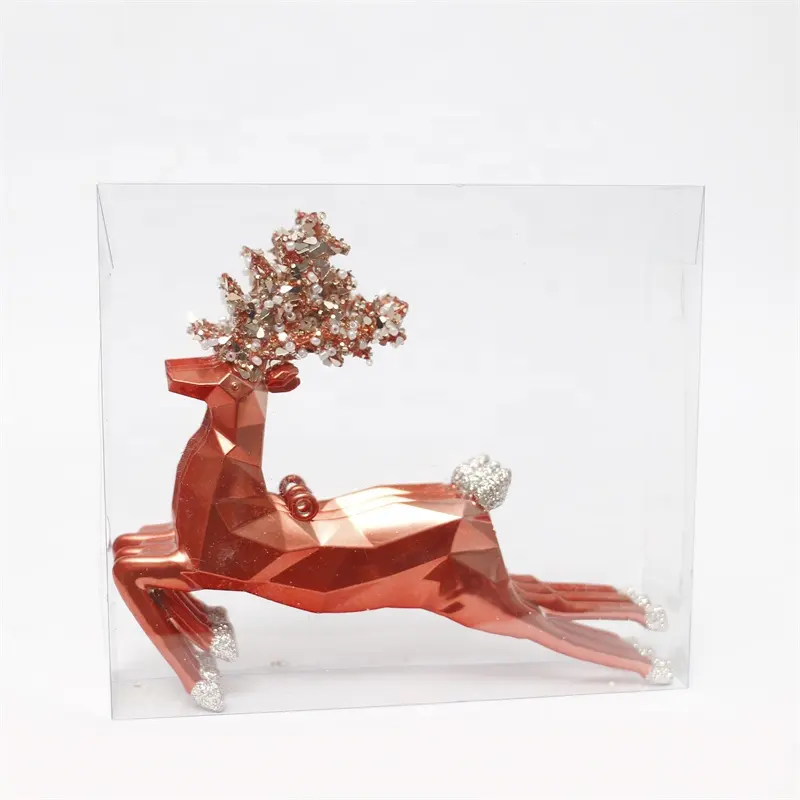 2023 Factory Direct price Christmas deer shape ornament with sequins supplies Christmas decoration