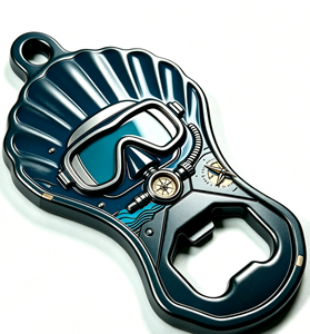Custom Zinc Alloy Bottle Opener Enamel Beer Cap Remover Diving Goggle Shape Promotional <b>Bar</b> <b>Tool</b> - Product Image 2