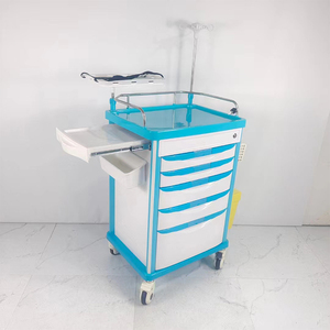 Chariot d'urgence ABS pour réanimation et anesthésie – Mobilier hospitalier pour réanimation et anesthésie, idéal pour les salles, pharmacies et laboratoires - Product Image 2