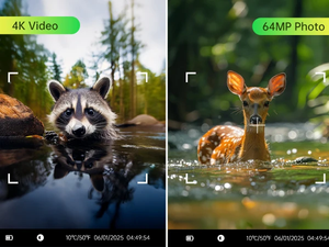 กล้องถ่ายภาพกลางคืนแบบกันน้ำ IP66 ความละเอียด 4K สำหรับสัตว์ป่ากลางแจ้ง ใช้พลังงานแสงอาทิตย์ พร้อมระบบมองกลางคืน ปี 2025 - Product Image 2