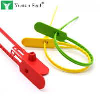 Sceaux de sécurité en plastique YTPS004 à serrage progressif, numérotés et avec logo personnalisé, inviolables et jetables