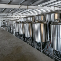 Fermenteur conique en acier inoxydable personnalisé de 2000L à 500000L, cuve de fermentation de bière avec pompe PLC