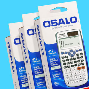 Venta al por mayor 417 función OS-991 <span class=keywords><strong>ES</strong></span> Plus calculadora científica logotipo personalizado papelería <span class=keywords><strong>escolar</strong></span> energía solar estudiantes escolares de plástico - Product Image 3