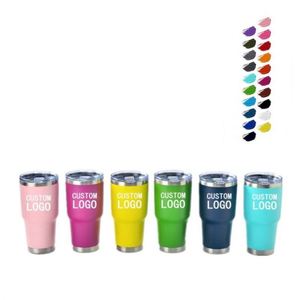 Gobelet isotherme personnalisé en acier inoxydable écologique de 30 oz, double paroi, performance thermique de 6 à 12 heures, couvercle anti-fuite pour - Product Image 6