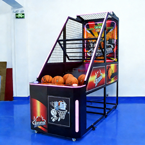Macchina da Gioco Arcade Simulatore di Basket all'Ingrosso per Bambini, Distributore Automatico Mobile di <span class=keywords><strong>Giochi</strong></span> Arcade di Basket per Fec - Product Image 1