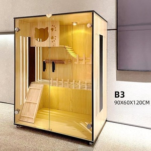 OUFA Personnalisé Moderne Intérieur Chien Chat Meubles Maison Transporteurs Faits à la Main Petit Animal Armoire Maisons Cages Pour Animaux De Compagnie - Product Image 3