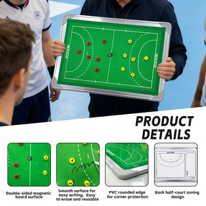 Tableau tactique de <span class=keywords><strong>handball</strong></span> portable, carnet de coach de <span class=keywords><strong>handball</strong></span> portable, adapté aux entraîneurs de pickleball - Product Image 3