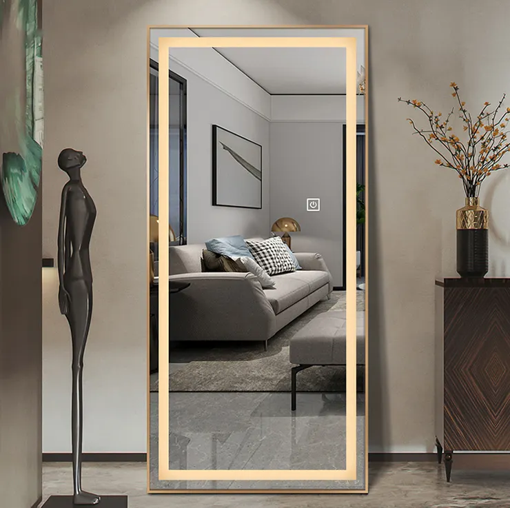 2023 new design luxury smart magic foto master miroir selfie led mirror photo camera booth shell rectangle light up mirror