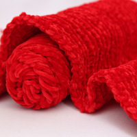 Benang Rajut dan Crochet Velvet Chenille Polyester 5mm Tebal 100g Benang Fancy 10S 48 Warna