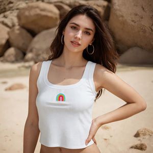 Camiseta sin mangas para <span class=keywords><strong>mujer</strong></span>, suave, a prueba de golpes, estilo Y2K, con gráfico a color, ecológica, de spandex/poliéster, con estampado de dibujos animados, corsé de moda, deportiva, con diseño de cactus. - Product Image 3