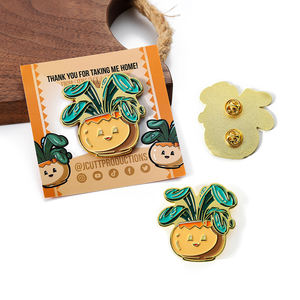 Broche de alfileres de Anime de dibujos animados, broche que <span class=keywords><strong>no</strong></span> se cae fácilmente, insignia de Metal de aleación de Zinc, alfileres de esmalte duro suave 2d 3D personalizados - Product Image 3