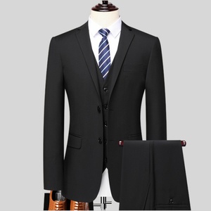 Costume de <span class=keywords><strong>mariage</strong></span> professionnel coréen slim-fit pour <span class=keywords><strong>homme</strong></span>, long, pour le témoin et le marié - Veste + <span class=keywords><strong>Gilet</strong></span> + Pantalon - Product Image 5