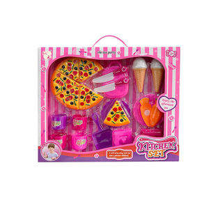 ชุดช้อนส้อมของเล่นสำหรับเด็กทำจากเงินดอลลาร์ Et + สามารถตัดพิซซ่าและเค้กแสดงบทบาทเป็นชุดของเล่นอาหารจานด่วนขนาดเล็ก - Product Image 1