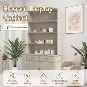 Madamcenter Gabinete moderno personalizado para el cuidado de la piel de las uñas, escaparate, salón de cosméticos, exhibición de pared con diseño de cuidado personal - Product Image 2