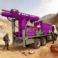 Machine de forage de puits d'eau et de puits géothermiques à haute productivité, appareil de forage de puits d'eau portable