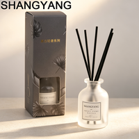 Bouteille en verre pour diffuseur d'arômes à bâtonnets, longue durée, 100ml 150ml, personnalisée, de luxe, marron, vide