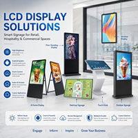 Ultra Wide Screen 55 Inch Monitor Advertising Media Player Totem Portable with Touch Screen for Wholesale