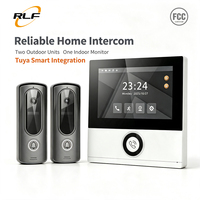 Videoportero Impermeable de 2 Cables con Pantalla Táctil de 7 Pulgadas, Sistema de Intercomunicación 1080P, Detección de Movimiento con App Tuya, 2 Años de Garantía para Kit de Villa
