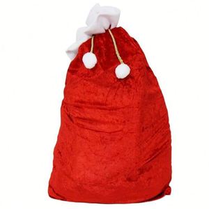 Bolsas de Regalo de Terciopelo con Cordón de Santa Claus para Navidad, para Dulces y Decoraciones, Disponibilidad al por Mayor - Product Image 2