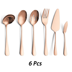 Juego de cubiertos que incluye cuchara ranurada, cuchara de azúcar, cucharón de sopa, cuchillo para pastel de boda - Product Image 4