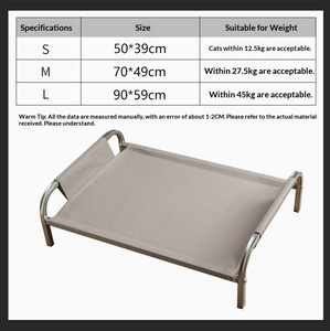 Outdoor-Haustier-Campingbett - Abnehmbar und Waschbar, Feuchtigkeitsbeständig und Atmungsaktiv. Hundebett aus Edelstahl Tragbar. - Product Image 6