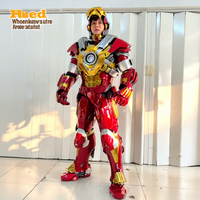 Kostum Robot Iron Man Mark17 EVA yang Dapat Disesuaikan untuk Halloween, TV, Superhero, Dewasa, Panggung, Tari, Celana & Atasan yang Dapat Dipakai