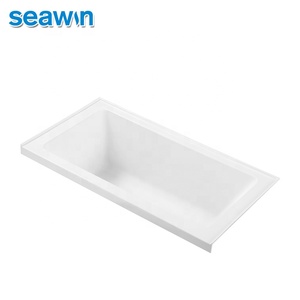 Góc độc đáo bề mặt rắn Acrylic Drop-in Bồn Tắm Đơn vị hiện đại di động ngâm 1 người phòng tắm bồn tắm với drainer - Product Image 3