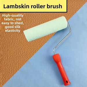 Rullo per Pittura Artistica da Parete in Lattice e Guscio d'Uovo, a Noci di Cocco, da Nove Pollici, Senza Angoli Morti, con Rivestimento in Pelle di Agnello da Quattro Pollici, per Effetto Buccia d'Arancia - Product Image 6
