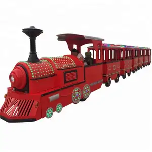 Amusement park equipment rides electric trackless train rides for sale