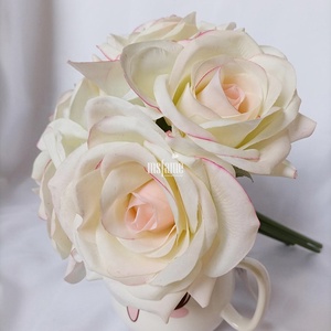 Rose Soft Premium schiuma rivestita in lattice eleganti fiori artificiali rosso reale vero tocco rosa fiore - Product Image 5