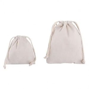 Bolsas de Algodón con Cordón, Bolsas de Algodón Orgánico Blancas, Comunicación Yiwu, Reciclables, con Logotipo y Cordón Personalizables - Product Image 2