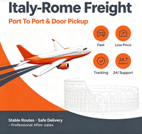 Transitaire aérien Italie Rome, livraison aérienne à domicile, suivi en temps réel, vols stables et livraison de marchandises sécurisée
