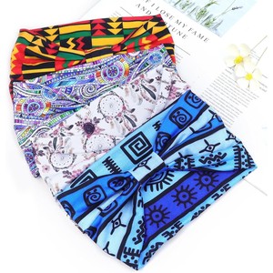 Bonnet Slouchy Beanie Cotton Turban Chemo Caps <span class=keywords><strong>Bandeau</strong></span> avec couvre-chef imprimé numérique - Product Image 2