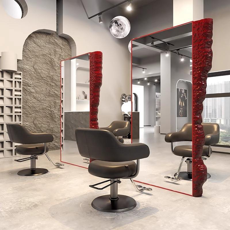 Miroir double face rouge