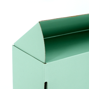 Boîte cadeau en carton ondulé vert avec logo personnalisé, boîte pliante, écologique, résistante à la pression, boîte d'expédition, emballage - Product Image 6