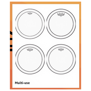 Juego de Tambores de Parche de Cuero de Doble Capa OPUS, <span class=keywords><strong>Serie</strong></span> Completa de 5 Piezas, 10/12/14/16/22 Pulgadas, Accesorios para Instrumentos Musicales REMO, Plástico - Product Image 6