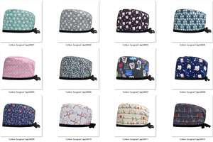Cappelli Medici Colorati per Donne, Berretti da Lavoro per Infermiere con Fascia Antisudore, Cappelli Elastici Regolabili per Medici nel Settore Sanitario, Berretto OEM - Product Image 6