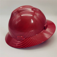 Casque de sécurité en fibre de carbone HDPE avec logo personnalisé Casque de sécurité équipement de protection individuelle pour les travailleurs des mines